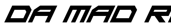 Da Mad Rave font preview